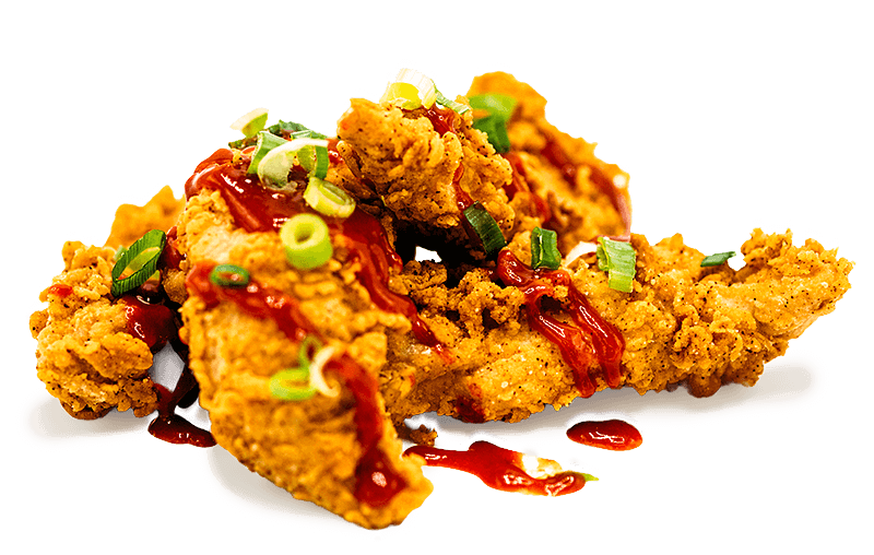 8 Sriracha & ceapa verde Crispy + cartofi prajiti